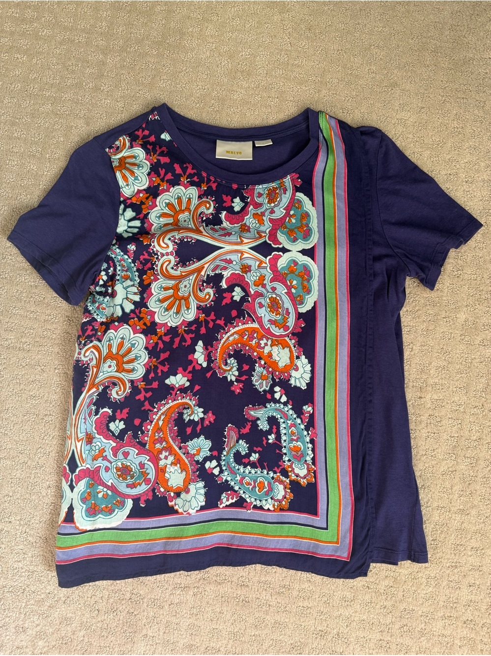 Anthropologie Maeve Paisley Tee
